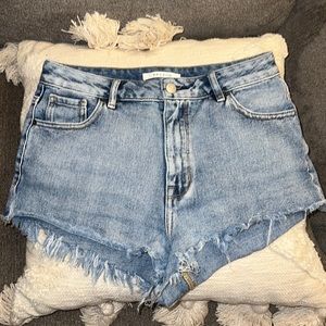 Pacsun denim festival shorts.